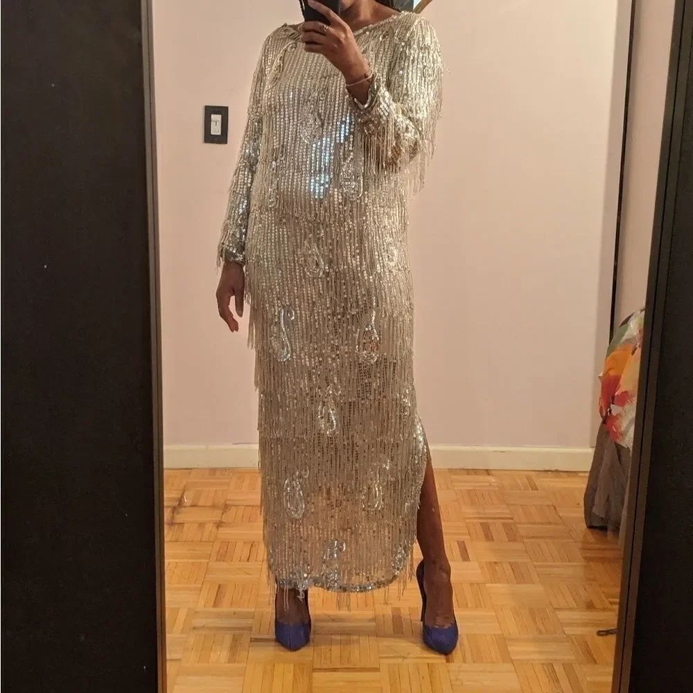 Vintage beaded dress (pics on body) with